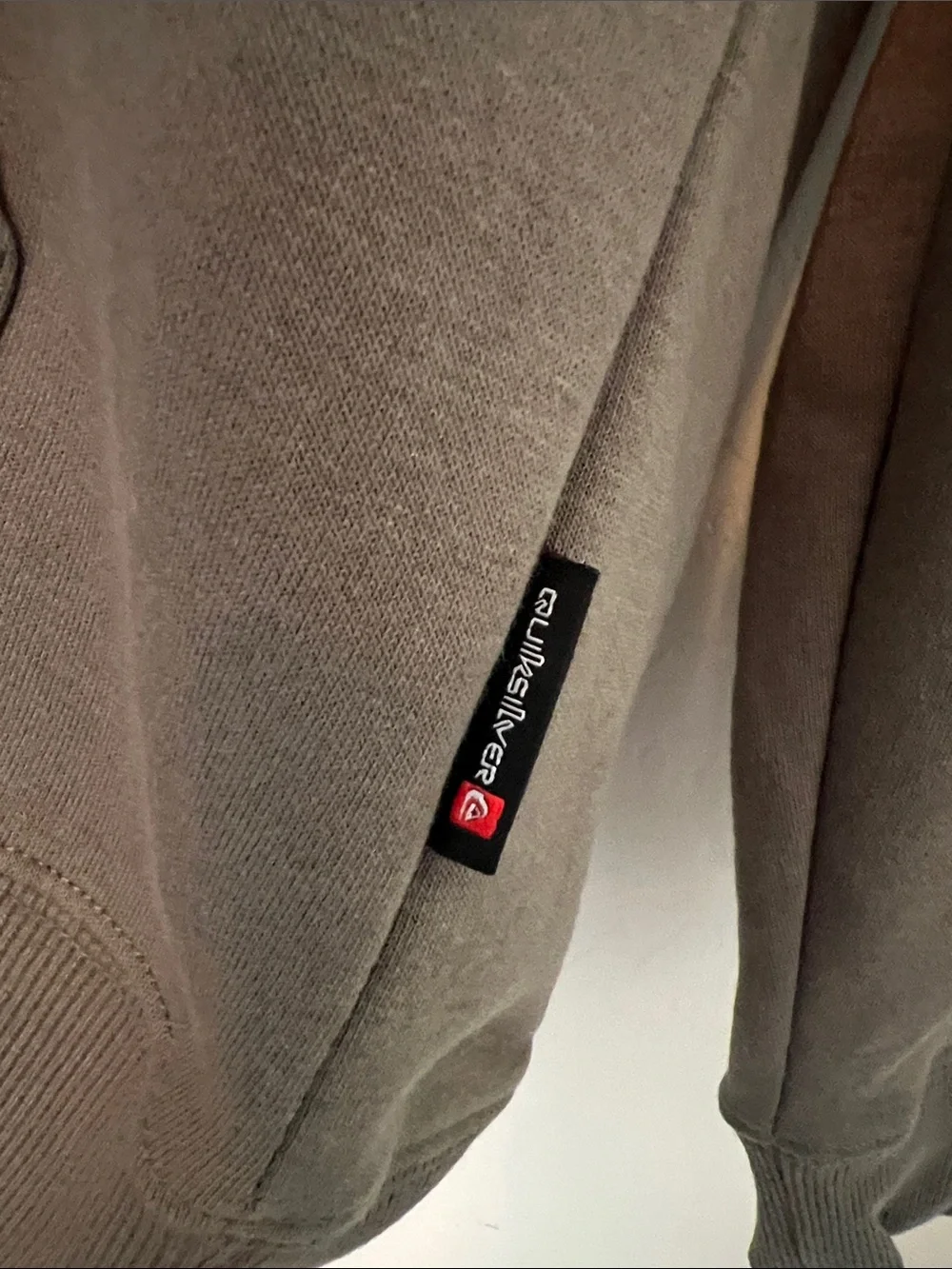 Quiksilver Dusty Olive Hooded Pullover with '1969' Patch - Picture 4 of 8